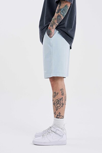 Machinist Ανδρικό Luxury Basic Washed Relaxed Mint σορτς