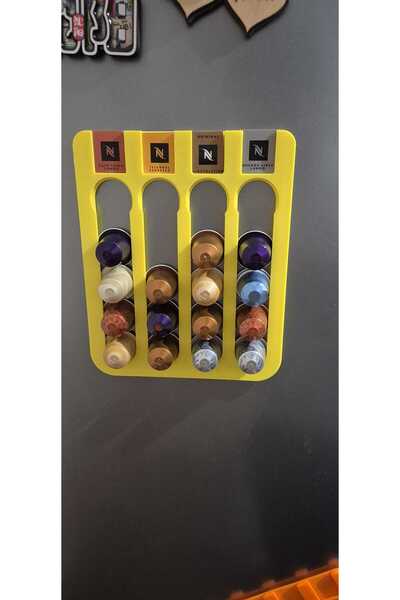 WELLCUT حامل كبسولات القهوة 20 كبسولة حامل كبسولات نسبرسو مع مغناطيس للثلاجة