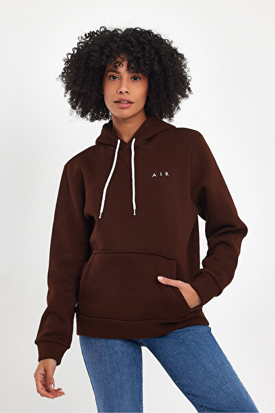 Superlife Дамска суитшърт с качулка и свободна кройка, с подплата от полар, 3-нишко шев spr24swK07