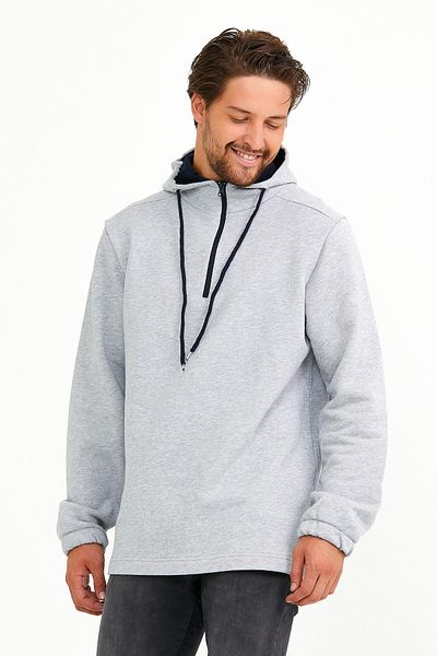 Superlife Ανδρικό φούτερ με μισό φερμουάρ Superlife Regular Fit Slim Spr22sw170