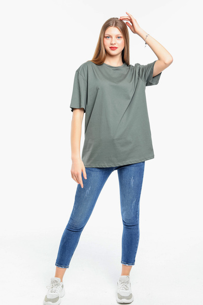 Superlife Superlife Γυναικείο T-Shirt με λαιμόκοψη Oversize Spr21yk30