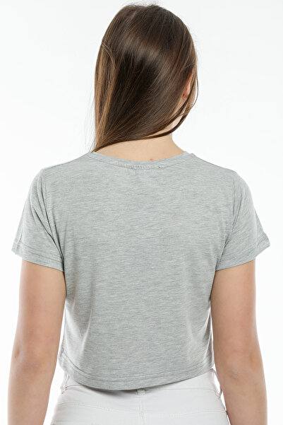 Superlife Γυναικείο Πλεκτό T-Shirt Crop Spr21y13
