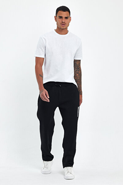 Superlife Men's 3 Thread Thick Brooklyn Printed Sweatpants with Fleece Inside Spr24ea70