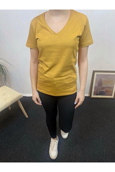 Superlife Γυναικείο μπλουζάκι με λαιμόκοψη σε σχήμα V SPR24tsk246