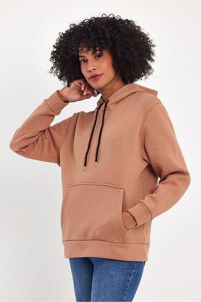 Superlife Hanorac pentru femei, cu glugă, cu 3 fire, din fleece, spr24swk55