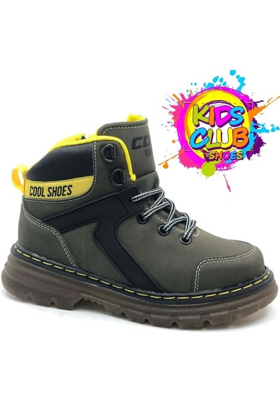 KOCAMANLAR Cool Cane Ortopedik Kaymaz Taban Unisex Çocuk Bot HAKİ