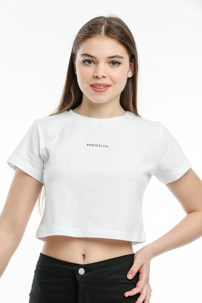 Superlife Γυναικείο μπλουζάκι με λαιμόκοψη και Brookyn Superlife