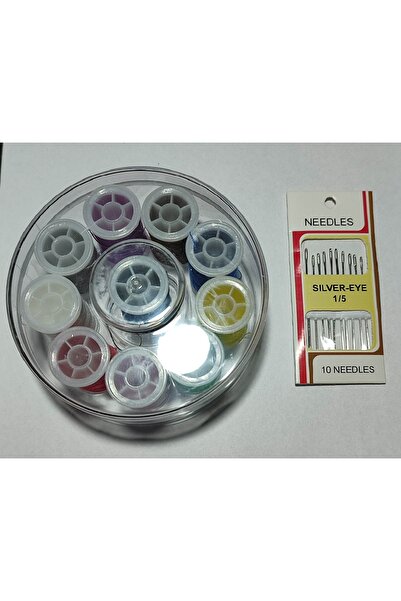 hagiki مجموعة HAGICI مكونة من قطعتين - خيط الخياطة وإبرة الخياطة، مجموعة من 1...