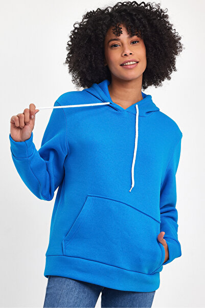 Superlife Жіночий світшот з капюшоном Relaxed Fit 3 нитки з флісом всередині spr24swk55