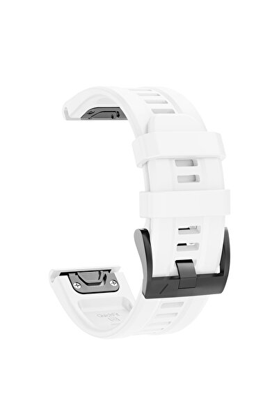 Choice سوار أبيض سريع التثبيت مقاس 22 مم و26 مم لساعات Fenix 6X و6XPro، وسوار سيليكون لساعات Epix من الجيل الثاني، وساعات Fenix 7 و7X و5Plu