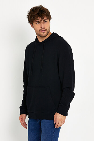 Superlife Ανδρικό φούτερ με κουκούλα Superlife Regular Fit Slim SPR 20K55