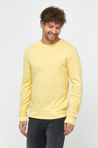 Superlife Ανδρικό φούτερ Superlife με λεπτή εφαρμογή με λαιμόκοψη SPR 20K17