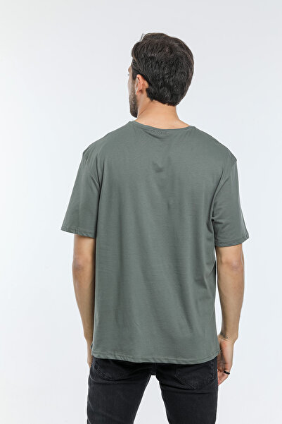 Superlife Ανδρικό T-Shirt με λαιμόκοψη υπερμεγέθης Spr21y30