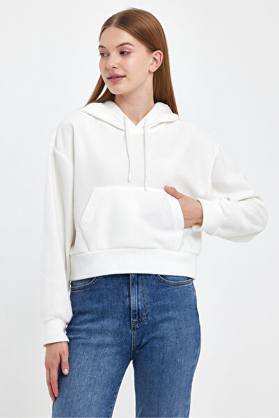 Superlife Γυναικείο φούτερ με κουκούλα Softech Fleece με τσέπη καγκουρό spr24pwk98