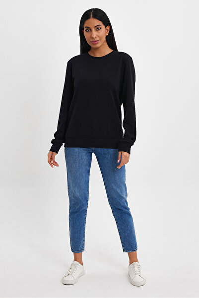 Superlife Γυναικείο φούτερ με λαιμόκοψη με άνετη εφαρμογή 3 κλωστών SPR24SWK-36