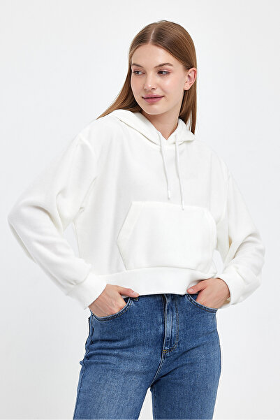 Superlife Γυναικείο φούτερ με κουκούλα Softech Fleece με τσέπη καγκουρό spr24pwk98