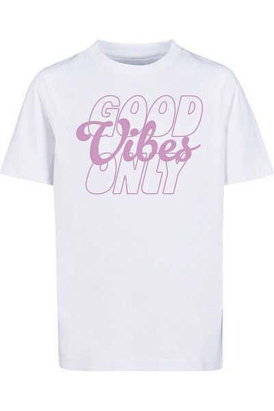 Mister Tee Good Vibes Only Wording Tee