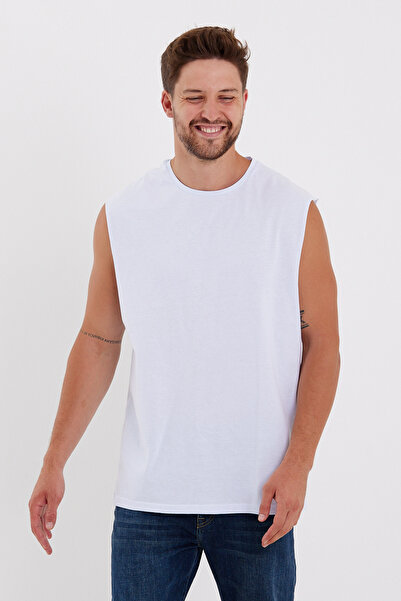 Superlife Süperlife Erkek Bisiklet Yaka Standart &Regular Kalıp Tişort SPR21Y03