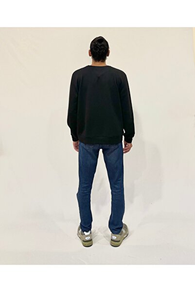 Superlife Ανδρικό φούτερ με λαιμόκοψη με άνετη εφαρμογή 3 κλωστών με κέντημα AR SPR24SW33