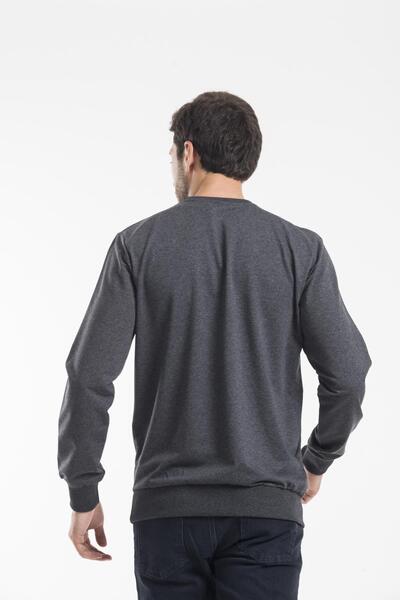 Superlife Ανδρικό φούτερ Superlife με λαιμόκοψη κανονική εφαρμογή, λεπτό φούτερ Spr 20k30