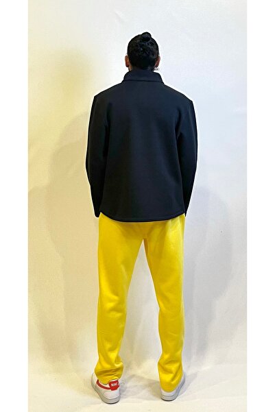 Superlife Ανδρικό φούτερ με άνετη εφαρμογή, φλις εσωτερικά, 3 κλωστές, μισό φερμουάρ spr24sw21