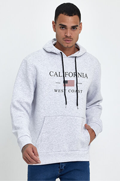 Superlife Суперлайф Чоловічий Зручний Крій З Поларом 3 Нитки Американський Принт Світшот Spr24sw01