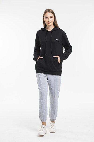 Superlife Γυναικείο φούτερ με κουκούλα κανονική εφαρμογή με στάμπα, λεπτό φούτερ Spr21k61