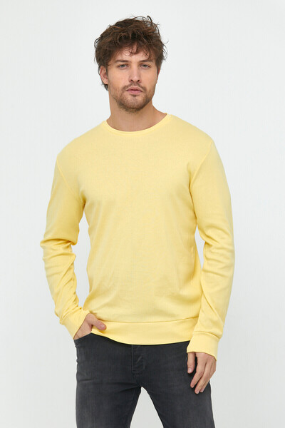 Superlife Ανδρικό φούτερ Superlife με λεπτή εφαρμογή με λαιμόκοψη SPR 20K17