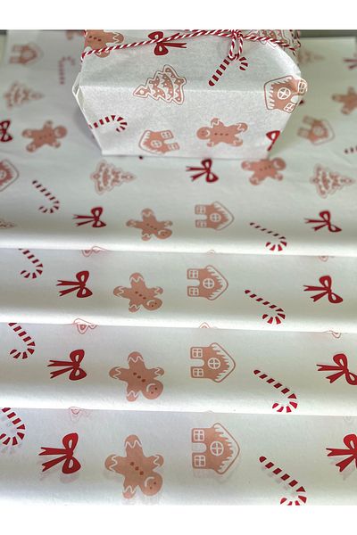 Meyofficial 25 Pieces of Cookies - Man Themed, 2 Pelur Packing Paper (50*70cm)