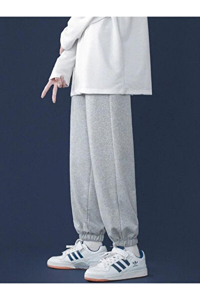 Superlife Unisex ελαστικό στη μέση και τα πόδια λεπτό παντελόνι φούτερ SPR24UEA82