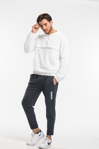 Superlife Ανδρικό παντελόνι με κανονική εφαρμογή Broklyn Printed Thin Sweat Spr 203