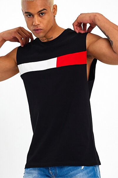 Superlife Ανδρικό μπλουζάκι με λαιμόκοψη Superlife Regular Fit Garnili SPR23AT346