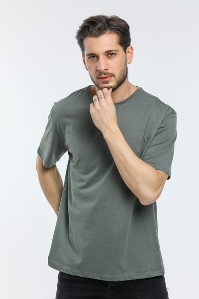 Superlife Ανδρικό T-Shirt με λαιμόκοψη υπερμεγέθης Spr21y30