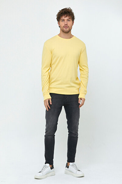 Superlife Ανδρικό φούτερ Superlife με λεπτή εφαρμογή με λαιμόκοψη SPR 20K17