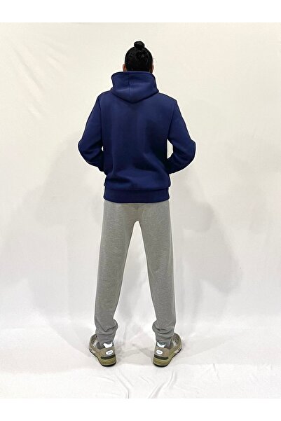 Superlife Ανδρικό φούτερ με κουκούλα, άνετο και με εσωτερική επένδυση από φλις, 3 κλωστές, με στάμπα N, spr24sw06