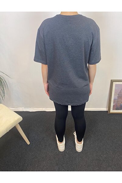 Superlife Γυναικείο μπλουζάκι με λαιμόκοψη Oversize Fit N με στάμπα SPR24TSK113