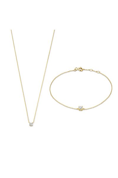 Isabel Bernard Cadeau D'isabel 14 Karat | Gold Halskette Und Armband Geschenksets Ib90029