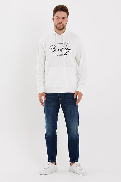 Superlife Ανδρικό φούτερ με κουκούλα Superlife Oversize Fit Brooklyn Print Spr23sw361