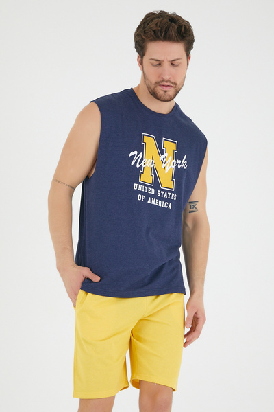 Superlife Суперлайф Чоловічий велосипедний комір Regular Fit N Футболка з принтом SPR22TS117