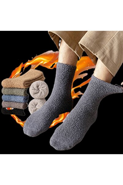 Ezmd Термо зимни ултра дебели дамски мъжки чорапи