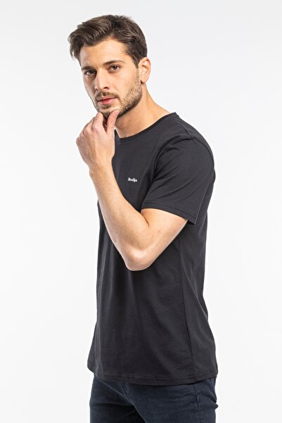 Superlife Ανδρικό μπλουζάκι με λαιμόκοψη με λεπτή εφαρμογή Brooklyn printed Spr 266