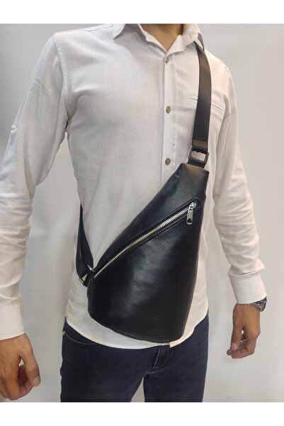 Hakiki Deri Çapraz Body Bag