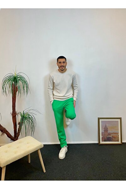 Superlife Ανδρικό παντελόνι φλις εσωτερικά με 3 κλωστές SPR24EA95