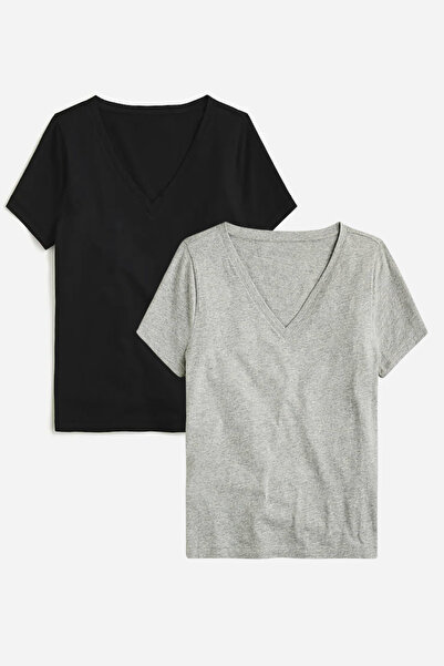 Superlife Γυναικείο μπλουζάκι με λαιμόκοψη σε σχήμα V SPR24TSK45-2