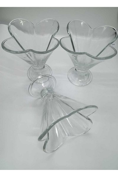 ORTAKÖY CENNETİ Tulip 6-Piece Multi-Purpose Presentation Bowl Ice Cream Pudding Vs