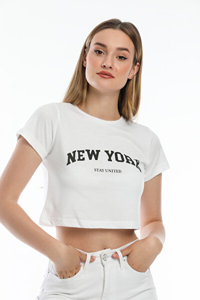 Superlife Γυναικείο T-Shirt New York Printed Spr21y15