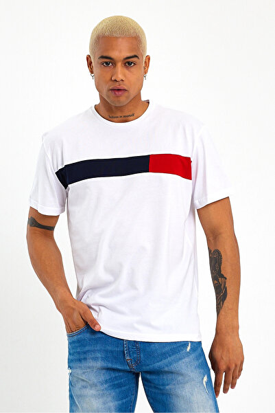 Superlife Ανδρικό μπλουζάκι με λαιμόκοψη Superlife με κορδόνια SPR23TS301