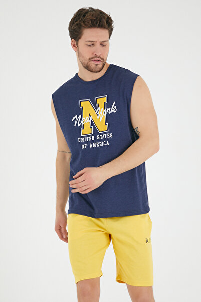 Superlife Суперлайф Чоловічий велосипедний комір Regular Fit N Футболка з принтом SPR22TS117