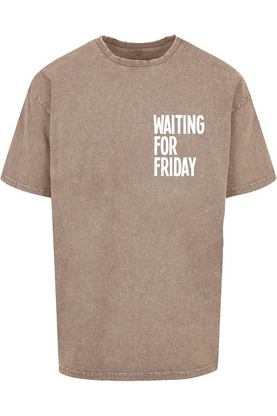 Mister Tee Waiting For Friday Acid Washed Heavy Oversize Tee