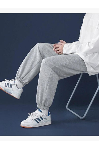 Superlife Unisex ελαστικό στη μέση και τα πόδια λεπτό παντελόνι φούτερ SPR24UEA82